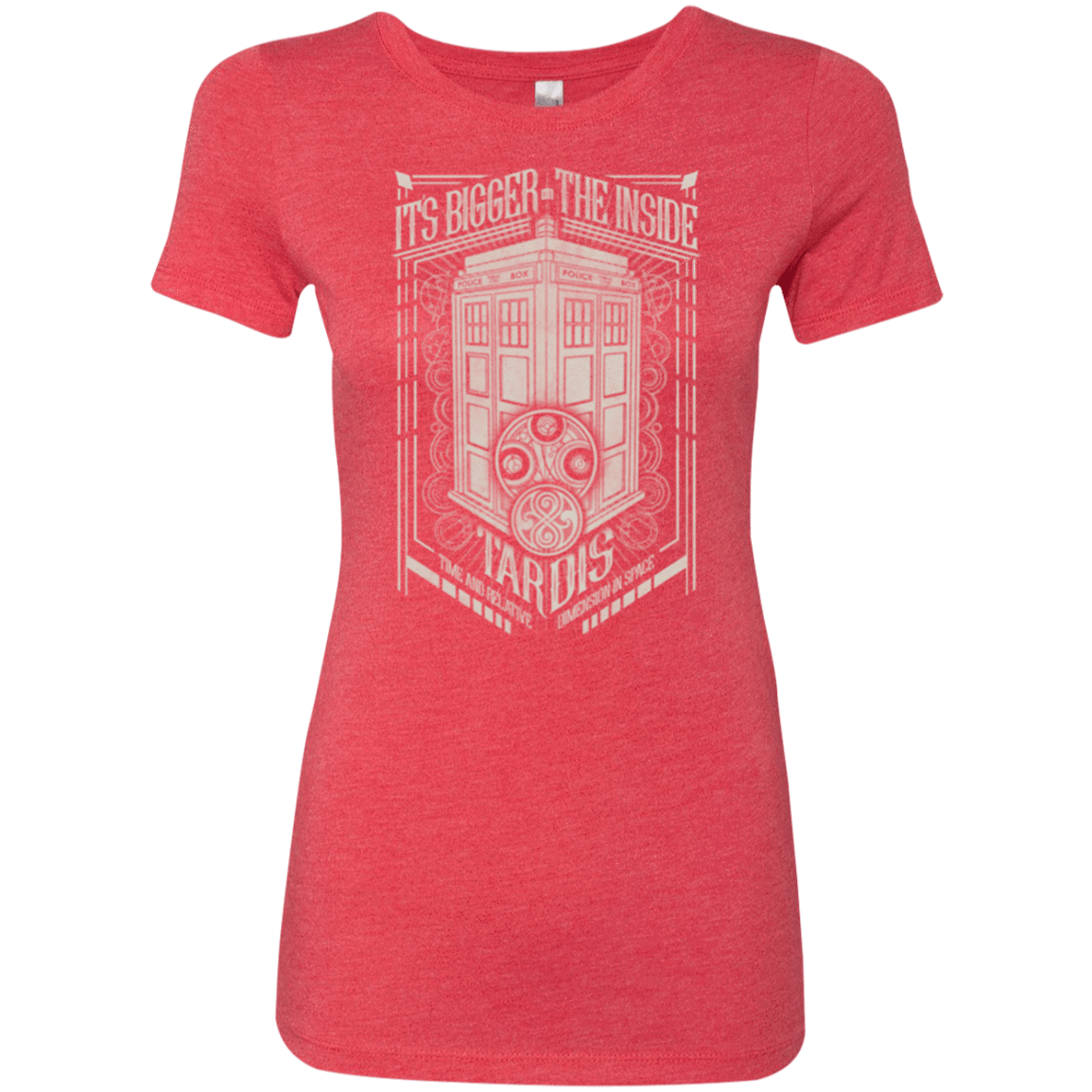 T-Shirts Vintage Red / Small The Vintage Series - It's Bigger on The Inside Women's Triblend T-Shirt