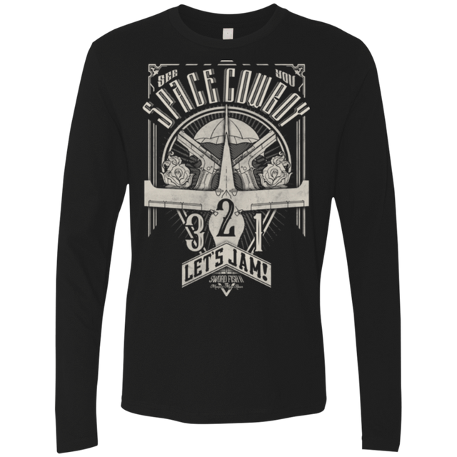 T-Shirts Black / Small The Vintage Series - Space Cowboy Men's Premium Long Sleeve