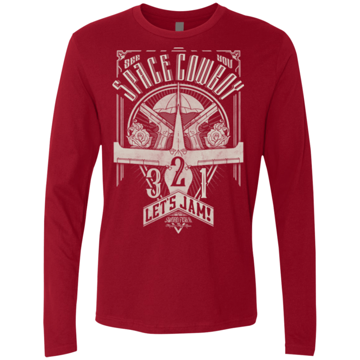 T-Shirts Cardinal / Small The Vintage Series - Space Cowboy Men's Premium Long Sleeve