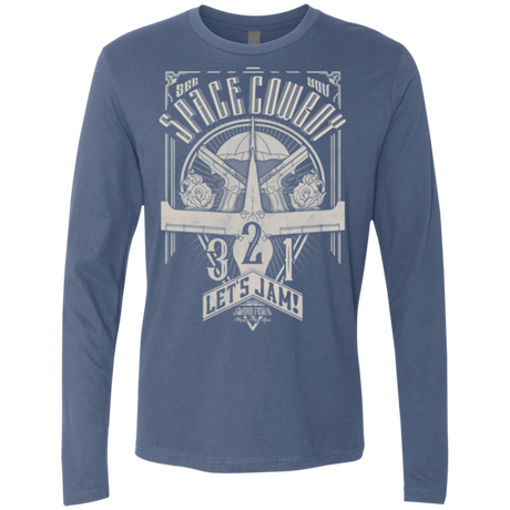 T-Shirts Indigo / Small The Vintage Series - Space Cowboy Men's Premium Long Sleeve