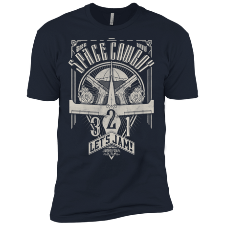 T-Shirts Midnight Navy / X-Small The Vintage Series - Space Cowboy Men's Premium T-Shirt