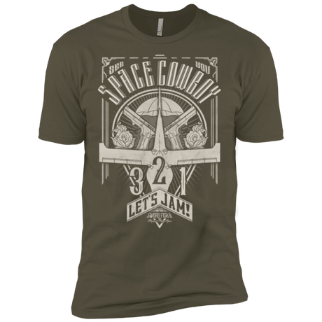 T-Shirts Military Green / X-Small The Vintage Series - Space Cowboy Men's Premium T-Shirt