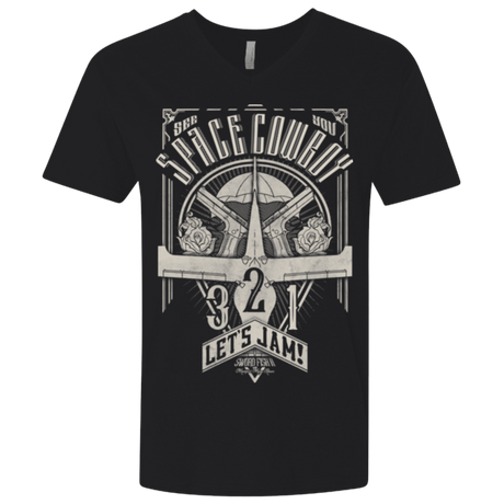 T-Shirts Black / X-Small The Vintage Series - Space Cowboy Men's Premium V-Neck