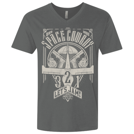T-Shirts Heavy Metal / X-Small The Vintage Series - Space Cowboy Men's Premium V-Neck