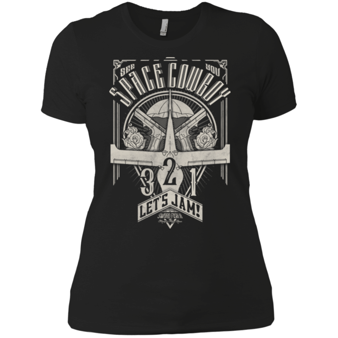T-Shirts Black / X-Small The Vintage Series - Space Cowboy Women's Premium T-Shirt