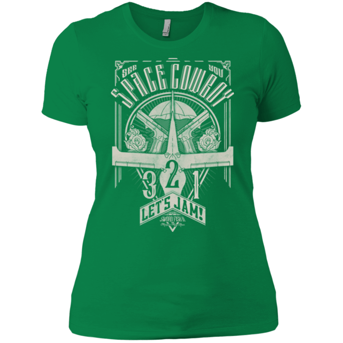 T-Shirts Kelly Green / X-Small The Vintage Series - Space Cowboy Women's Premium T-Shirt