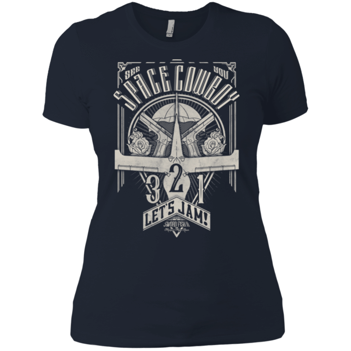 T-Shirts Midnight Navy / X-Small The Vintage Series - Space Cowboy Women's Premium T-Shirt