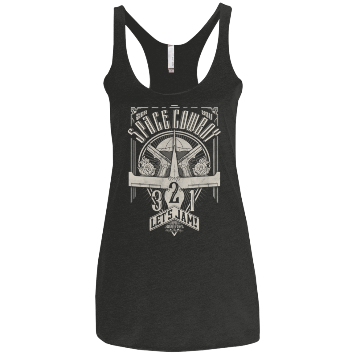 T-Shirts Vintage Black / X-Small The Vintage Series - Space Cowboy Women's Triblend Racerback Tank