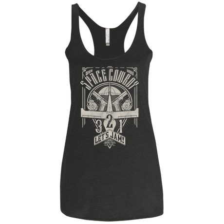 T-Shirts Vintage Black / X-Small The Vintage Series - Space Cowboy Women's Triblend Racerback Tank
