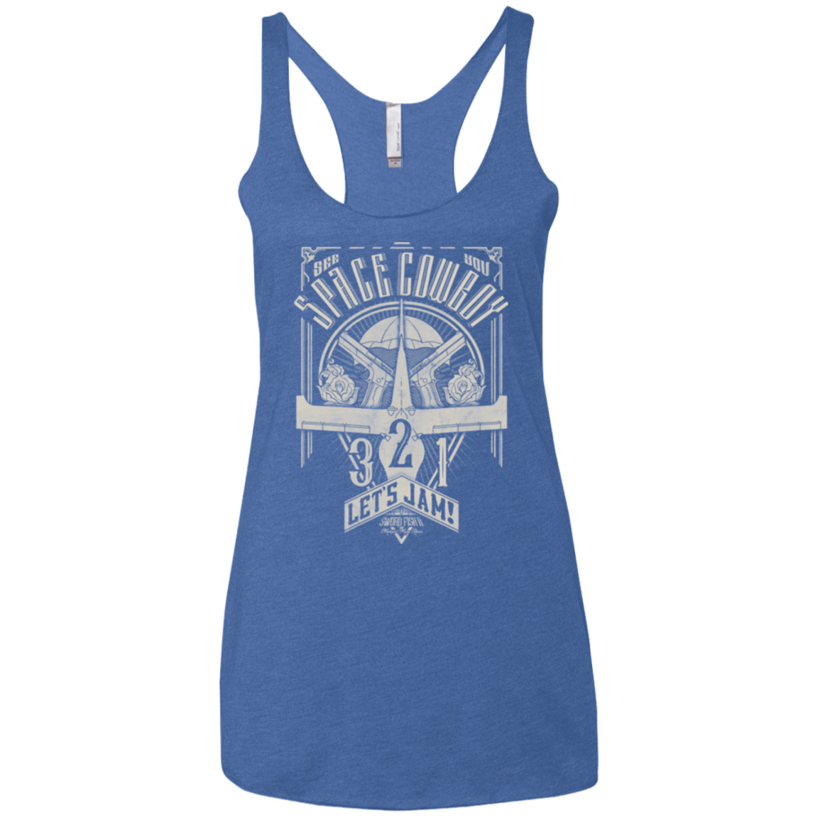 T-Shirts Vintage Royal / X-Small The Vintage Series - Space Cowboy Women's Triblend Racerback Tank