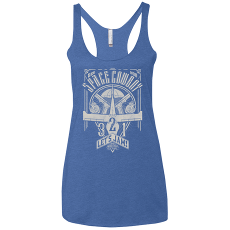 T-Shirts Vintage Royal / X-Small The Vintage Series - Space Cowboy Women's Triblend Racerback Tank