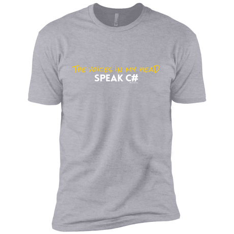 T-Shirts Heather Grey / YXS The Voices In My Head Speak C# Boys Premium T-Shirt