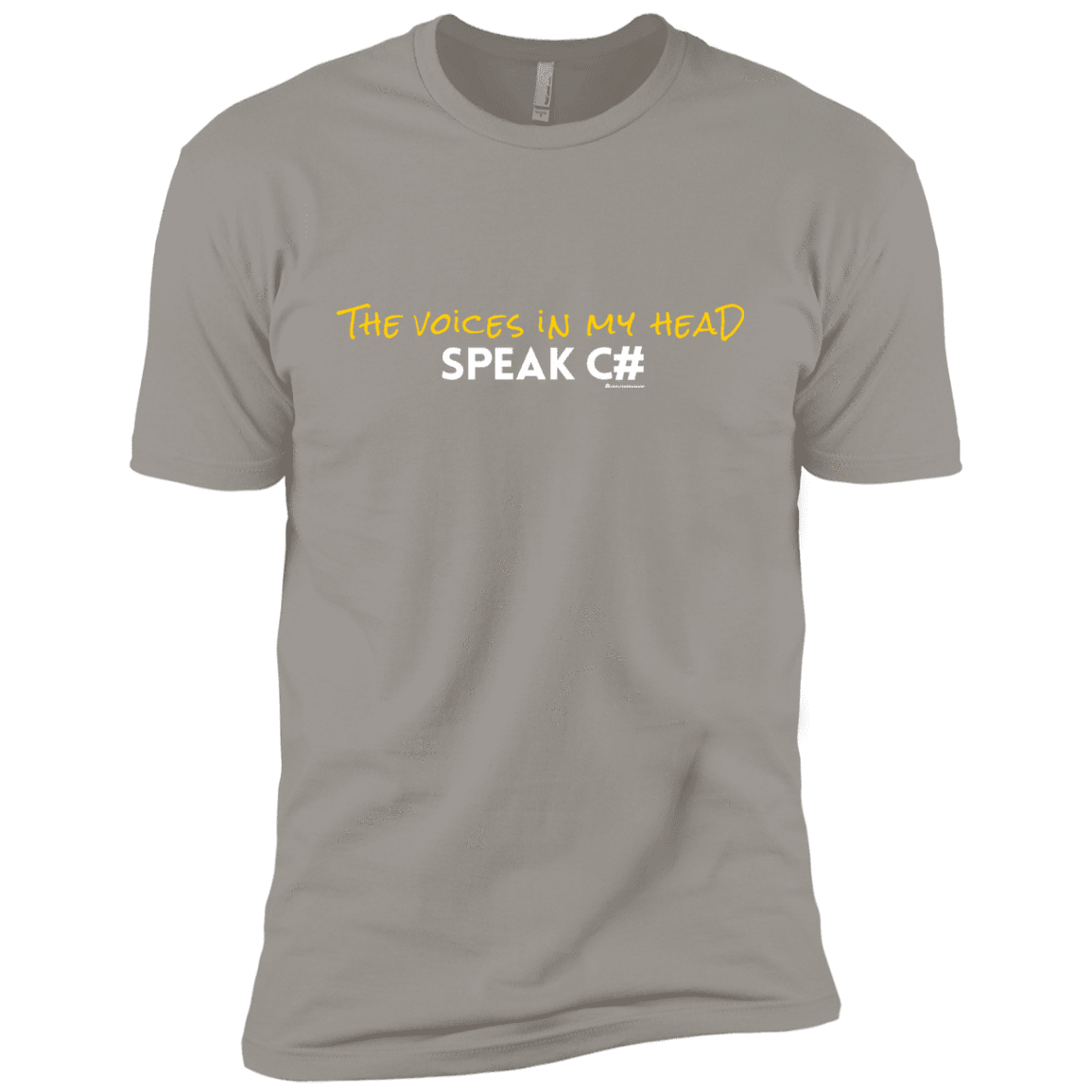 T-Shirts Light Grey / YXS The Voices In My Head Speak C# Boys Premium T-Shirt