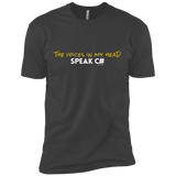 T-Shirts Heavy Metal / X-Small The Voices In My Head Speak C# Men's Premium T-Shirt