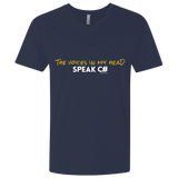 The Voices In My Head Speak C# Men's Premium V-Neck