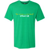 T-Shirts Envy / Small The Voices In My Head Speak C# Men's Triblend T-Shirt