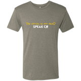 T-Shirts Venetian Grey / Small The Voices In My Head Speak C# Men's Triblend T-Shirt