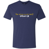 T-Shirts Vintage Navy / Small The Voices In My Head Speak C# Men's Triblend T-Shirt