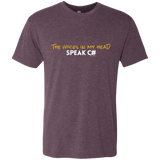 T-Shirts Vintage Purple / Small The Voices In My Head Speak C# Men's Triblend T-Shirt
