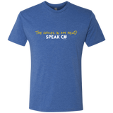T-Shirts Vintage Royal / Small The Voices In My Head Speak C# Men's Triblend T-Shirt