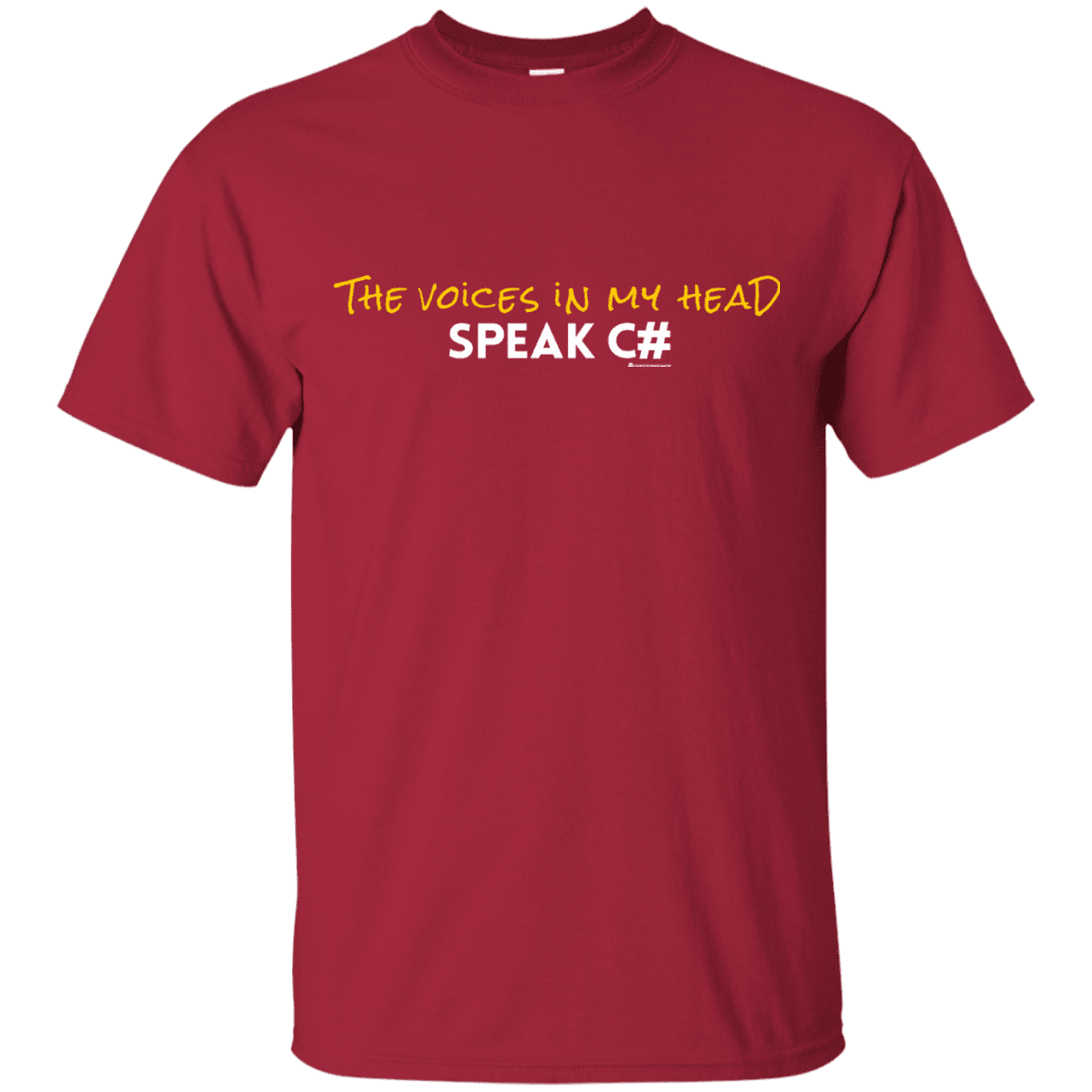T-Shirts Cardinal / Small The Voices In My Head Speak C# T-Shirt