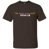T-Shirts Dark Chocolate / Small The Voices In My Head Speak C# T-Shirt