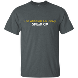 T-Shirts Dark Heather / Small The Voices In My Head Speak C# T-Shirt