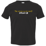 The Voices In My Head Speak C# Toddler Premium T-Shirt