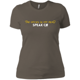 T-Shirts Warm Grey / X-Small The Voices In My Head Speak C# Women's Premium T-Shirt