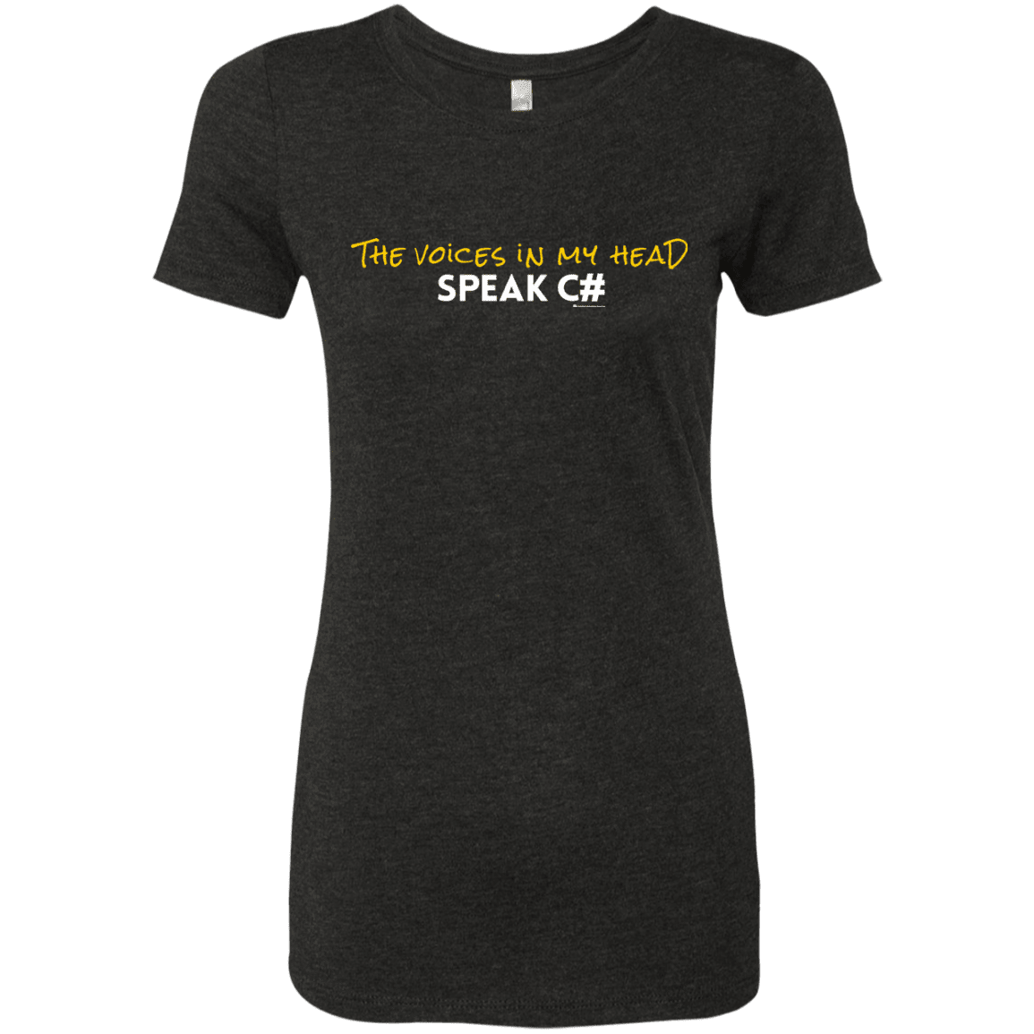 T-Shirts Vintage Black / Small The Voices In My Head Speak C# Women's Triblend T-Shirt