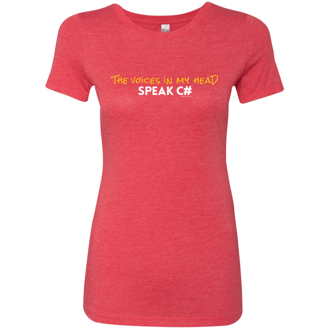 T-Shirts Vintage Red / Small The Voices In My Head Speak C# Women's Triblend T-Shirt