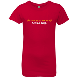 The Voices In My Head Speak Java Girls Premium T-Shirt