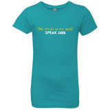 The Voices In My Head Speak Java Girls Premium T-Shirt