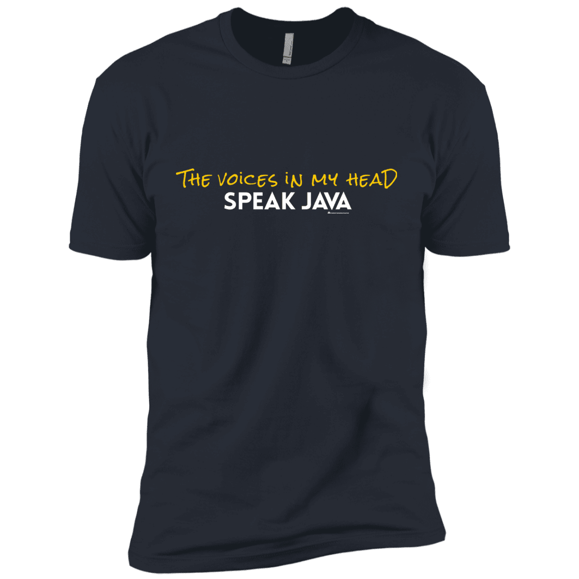 T-Shirts Indigo / X-Small The Voices In My Head Speak Java Men's Premium T-Shirt