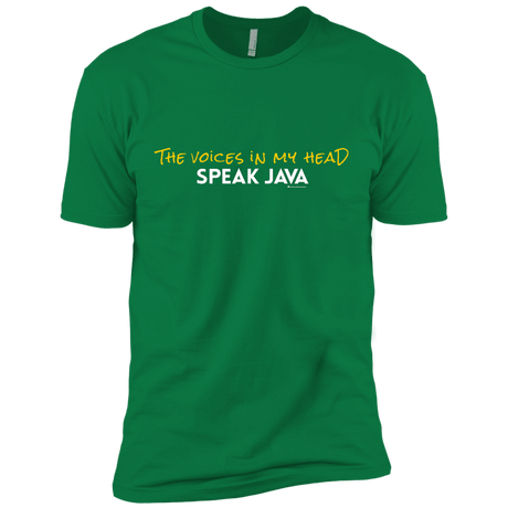 T-Shirts Kelly Green / X-Small The Voices In My Head Speak Java Men's Premium T-Shirt