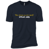 T-Shirts Midnight Navy / X-Small The Voices In My Head Speak Java Men's Premium T-Shirt