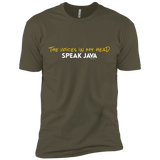 T-Shirts Military Green / X-Small The Voices In My Head Speak Java Men's Premium T-Shirt