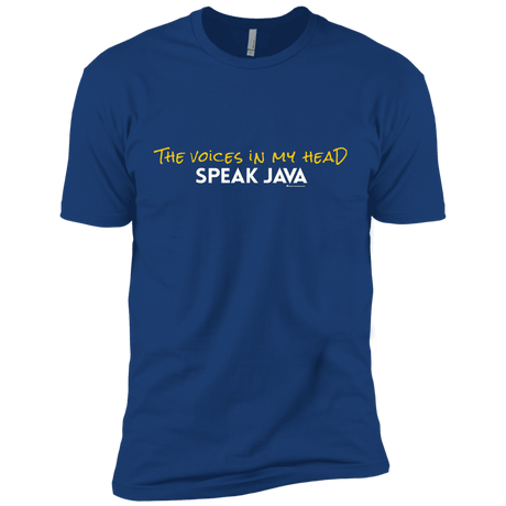 T-Shirts Royal / X-Small The Voices In My Head Speak Java Men's Premium T-Shirt