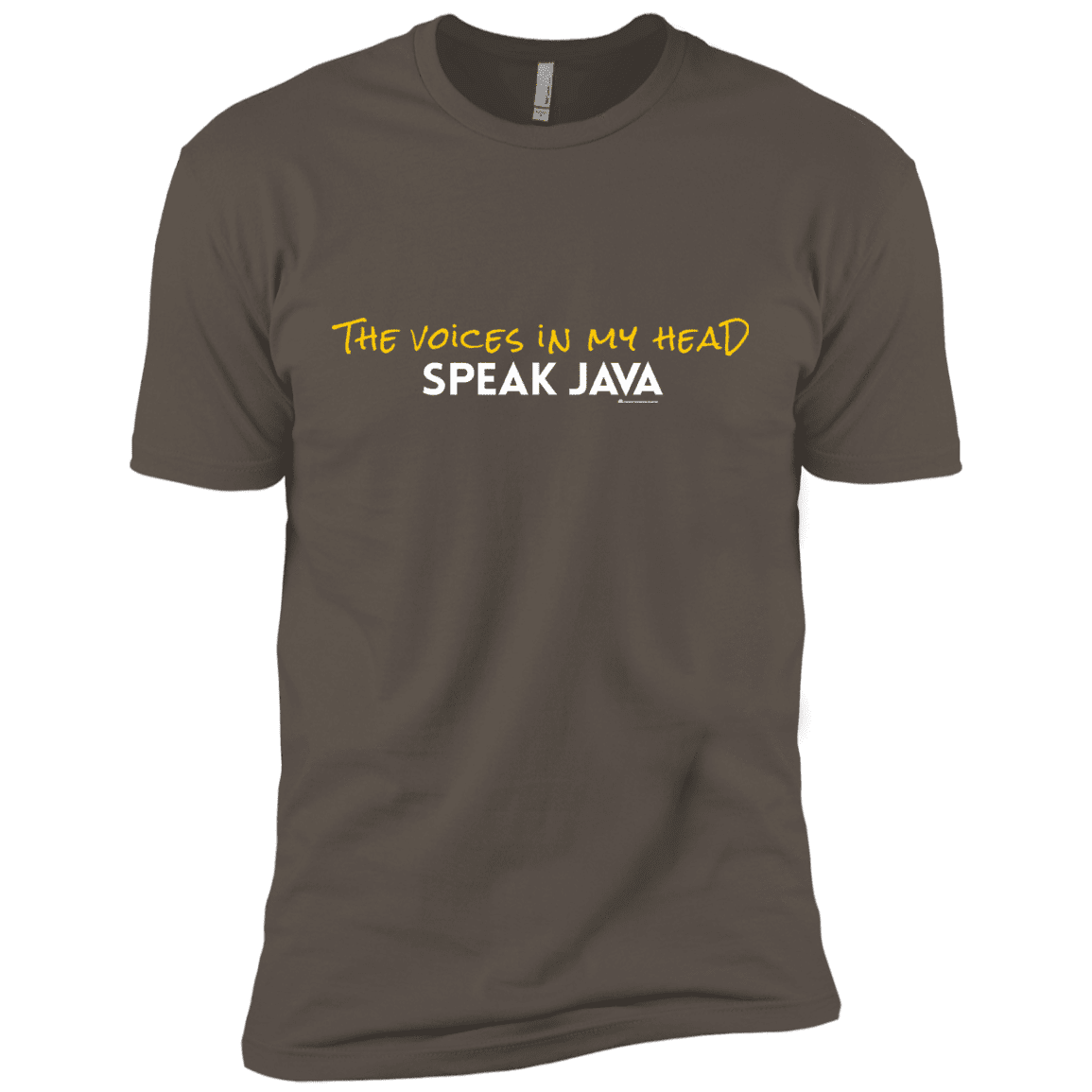 T-Shirts Warm Grey / X-Small The Voices In My Head Speak Java Men's Premium T-Shirt