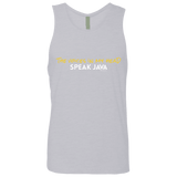 T-Shirts Heather Grey / Small The Voices In My Head Speak Java Men's Premium Tank Top