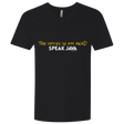 T-Shirts Black / X-Small The Voices In My Head Speak Java Men's Premium V-Neck