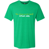 The Voices In My Head Speak Java Men's Triblend T-Shirt