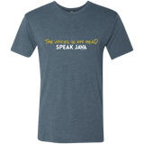 The Voices In My Head Speak Java Men's Triblend T-Shirt