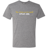 The Voices In My Head Speak Java Men's Triblend T-Shirt