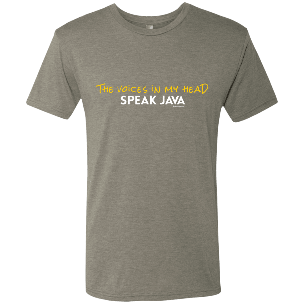 The Voices In My Head Speak Java Men's Triblend T-Shirt