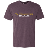 The Voices In My Head Speak Java Men's Triblend T-Shirt