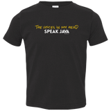 T-Shirts Black / 2T The Voices In My Head Speak Java Toddler Premium T-Shirt