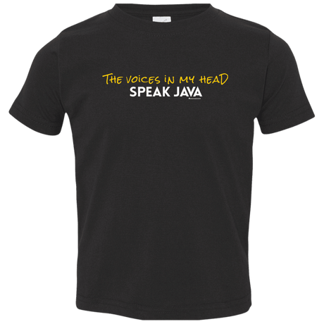 T-Shirts Black / 2T The Voices In My Head Speak Java Toddler Premium T-Shirt