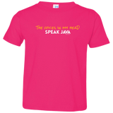 T-Shirts Hot Pink / 2T The Voices In My Head Speak Java Toddler Premium T-Shirt