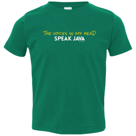 T-Shirts Kelly / 2T The Voices In My Head Speak Java Toddler Premium T-Shirt